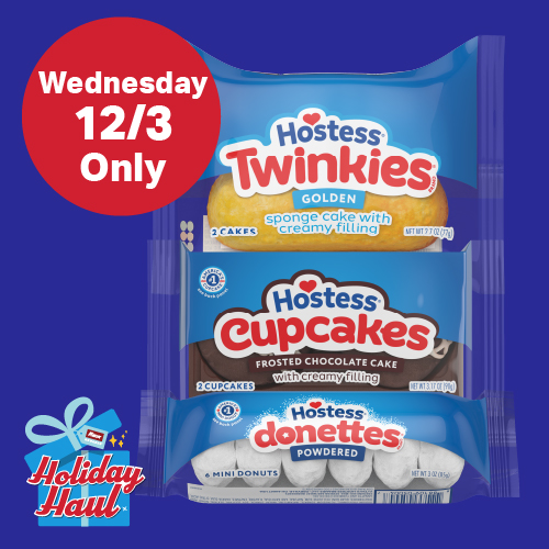 Wednesday 12/3 Only: Free Hostess Single Serve with Any In-Store Purchase