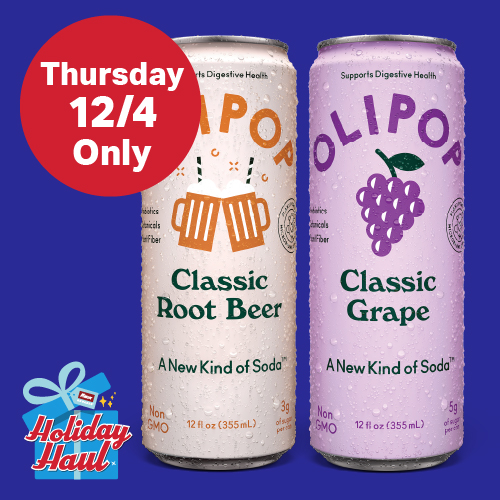 Thursday 12/4 Only: Free Olipop 12oz with Any In-Store Purchase