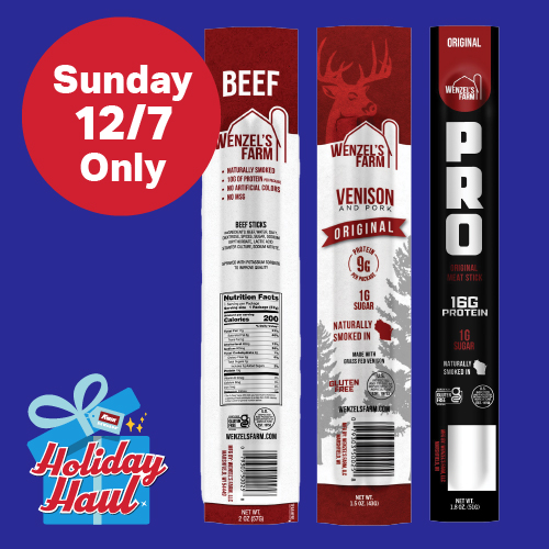 Sunday 12/7 Only: Free Wenzel Farms 1.5-1.9oz with Any In-Store Purchase